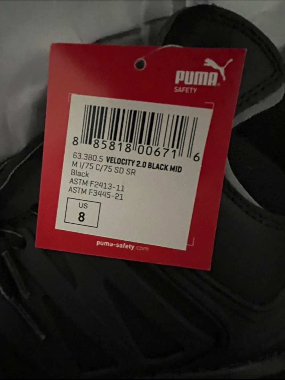 Puma Men's Black High-Top safety boot